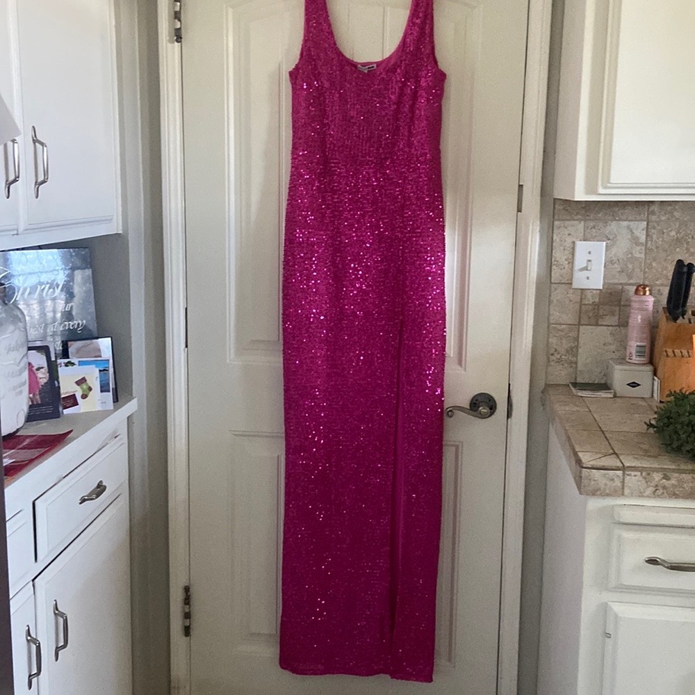Fashion Nova Fuchsia Sequin Dress